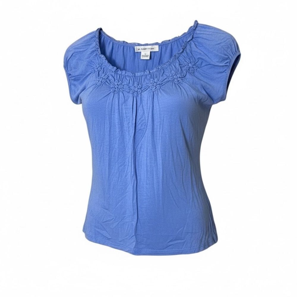 August Silk Scoop Neck Tee